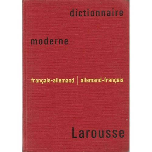 Dictionnaire  Moderne - Français-Allemand/Allemand-Français