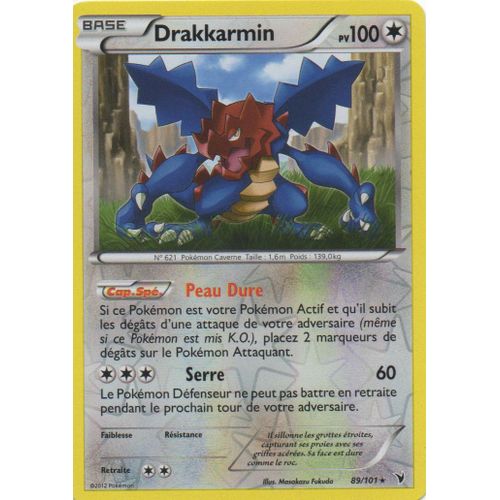 Drakkarmin 89/101 Pokemon Noir Et Blanc