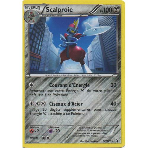 Scalproie 82/101 Pokemon Noir Et Blanc