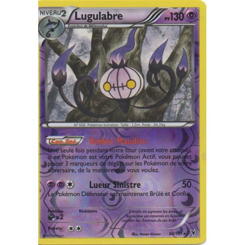 Lugulabre 60/101 Pokemon Noir Et Blanc