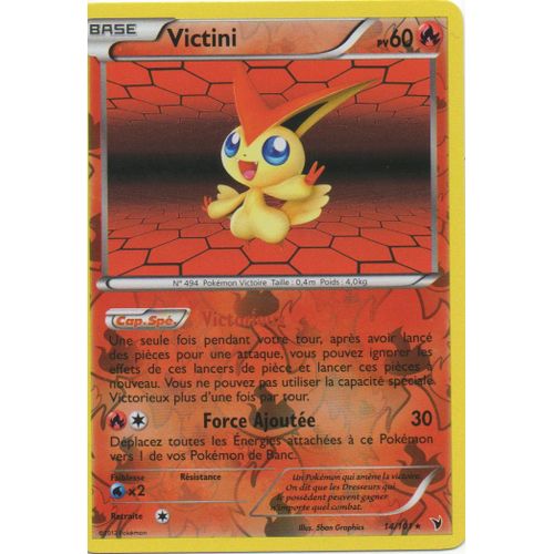 Victini 14/101 Pokemon Noir Et Blanc