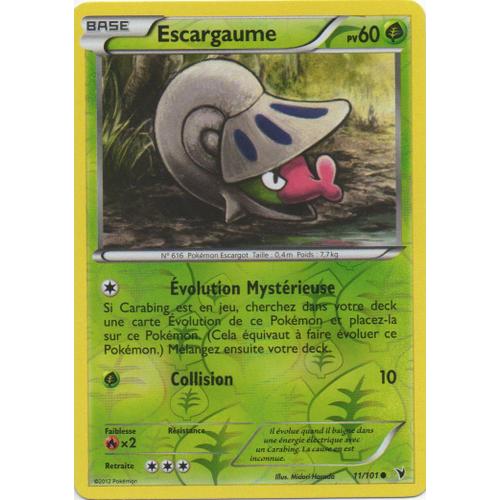 Escargaume 11/101 Pokemon Noir Et Blanc