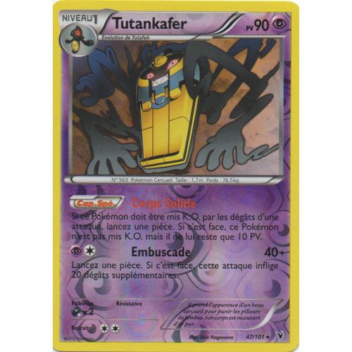 Tutankafer 47/101 Pokemon Noir Et Blanc