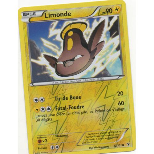 Limonde 42/101 Pokemon Noir Et Blanc