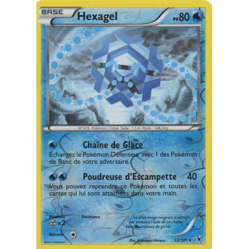 Hexagel 33/101 Pokemon Noir Et Blanc