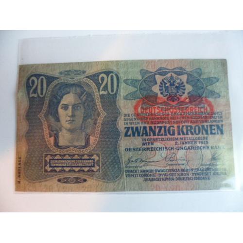 Autriche Hongrie 20 Kronen 1913