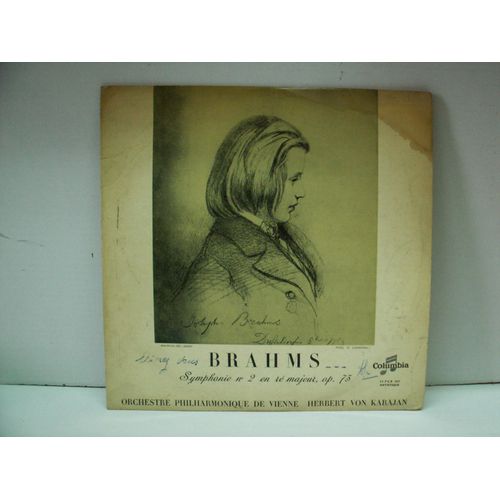 Brahms Symphonie N° 2 En Ré Majeur, Op 73 Herbert Von Karajan Orchestre Philharmonique De Vienne 33t - 30cm
