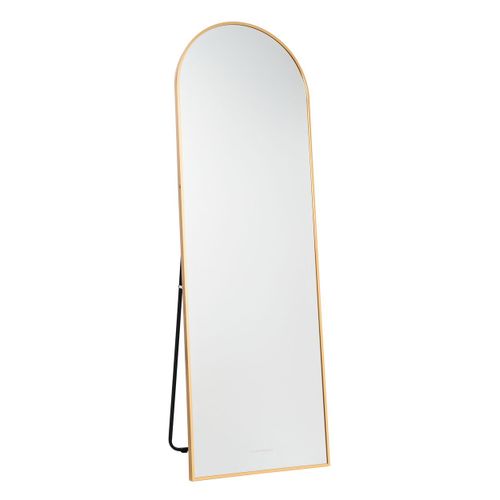 Flamingueo Grand Miroir Mural - Miroir sur Pied, Grand Miroir Doré, Miroir Arche, Decoration Maison, Miroir Chambre, Miroir Grand, Deco Chambre