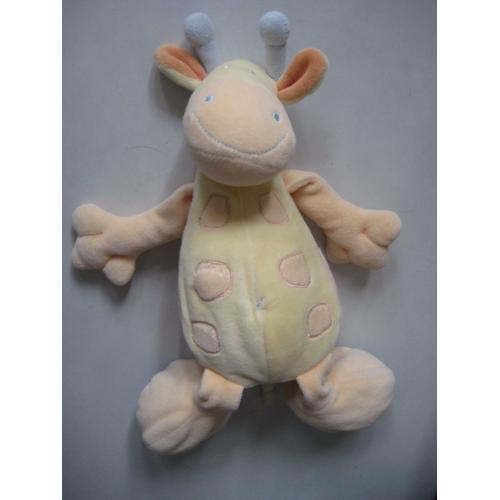 Doudou Hochet Vache Orange Jollybaby