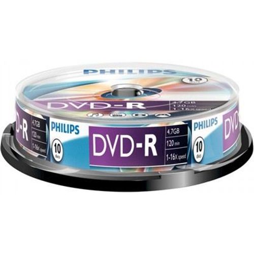 Philips DM4S6B10F - 10 x DVD-R - 4.7 Go (120 minutes) 16x - spindle