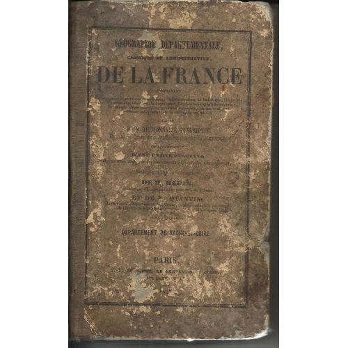 Géographie Départementale, Classique Et Administrative De La France.Département De Saône-Et-Loire      E
