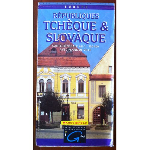 Republiques Tcheque Et Slovaque 1:750 000 Avec Plans De Ville