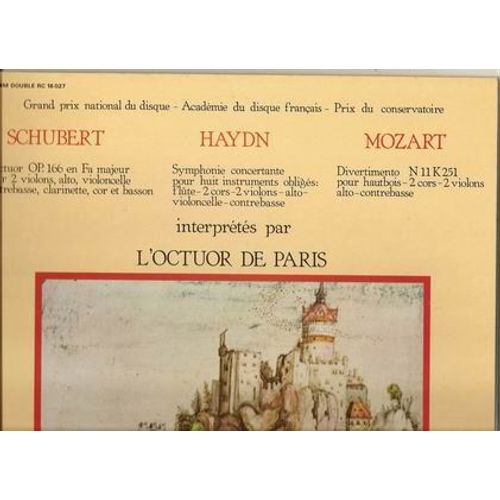 L'octuor Op166, Symphonie Concertante, Divertimento Interprétés Par L'octuor De Paris