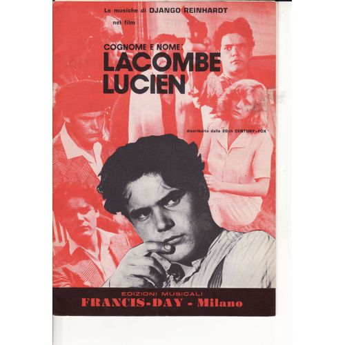 Partition Italienne Film "Lacombe Lucien"
