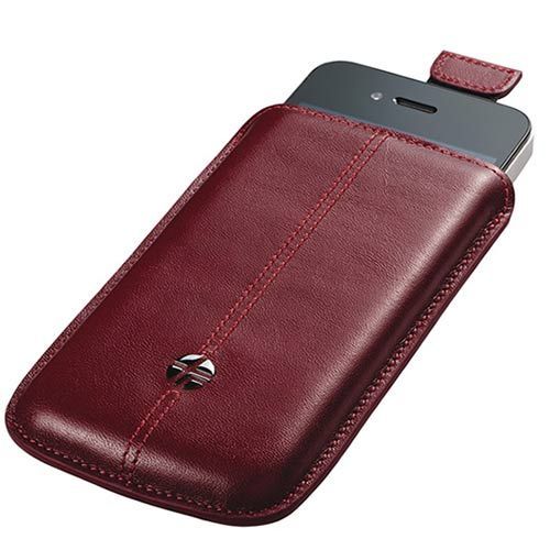 Etui Haut De Gamme Trexta Nifty Cuir Bordeaux Pour Iphone 4 / 4s