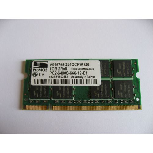 ProMOS - Mémoire - 1 Go - DDR2 - PC2-6400 - SO DIMM 200 broches