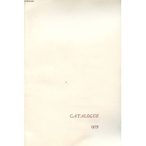 Catalogue 1979 : Pour Un Peu De Nuage -