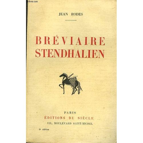 Breviaire Stendhalien