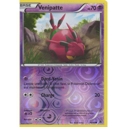 Venipatte 38/98  Pokemon Noir Et Blanc