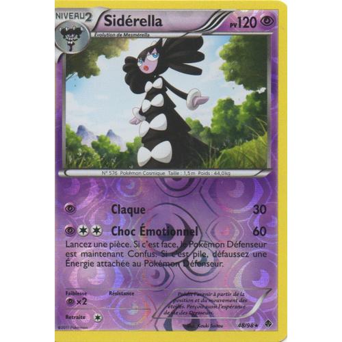 Siderella 48/98  Pokemon Noir Et Blanc