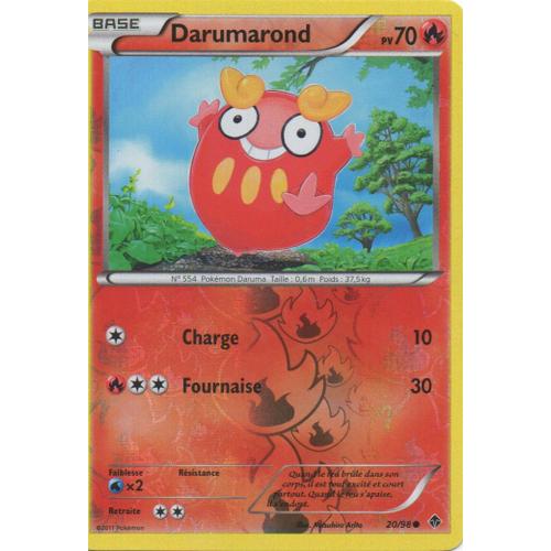 Darumarond 20/98  Pokemon Noir Et Blanc