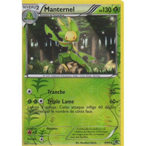 Manternel 8/98  Pokemon Noir Et Blanc