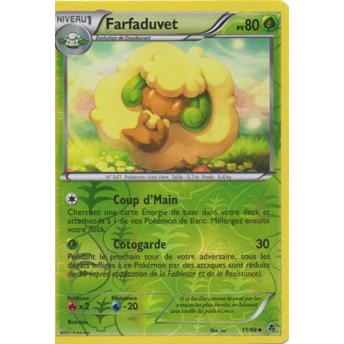 Farfaduvet 11/98  Pokemon Noir Et Blanc