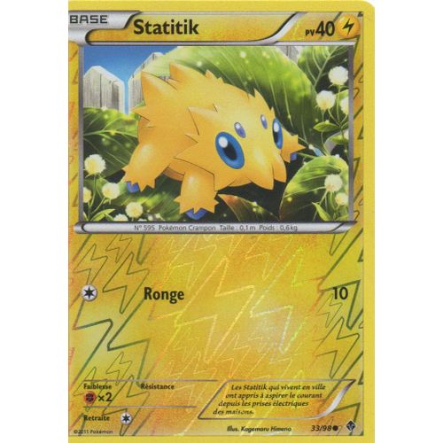 Statitik 33/98 Pokemon Noir Et Blanc