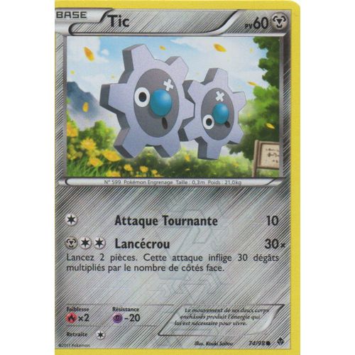 Tic 74/98  Pokemon Noir Et Blanc