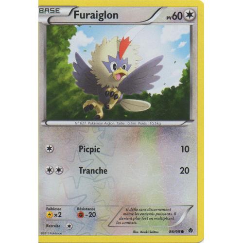 Furaiglon 86/98  Pokemon Noir Et Blanc