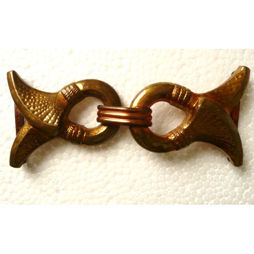 Fermoir Ancien ,Métal Jaune Pour Ceinture.