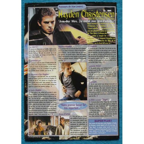 One De 2002, Coupure De Presse, Hayden Christensen