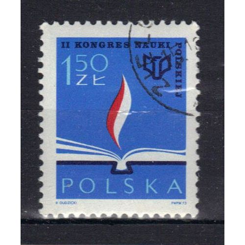Pologne 1973 : 2è Congrès Scientifique - Timbre Oblitéré