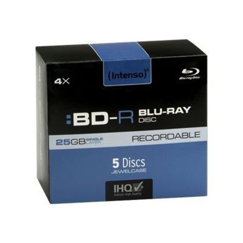 Intenso - 5 x BD-R - 25 Go 4x - boîtier CD