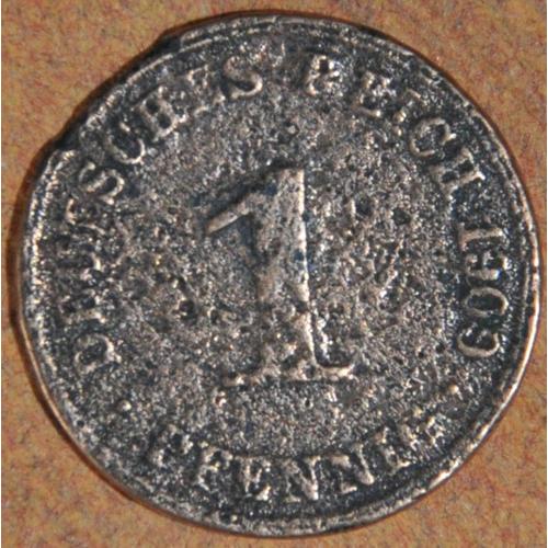 S105s - Deutsches Reich - 1 Pfennig - 1909