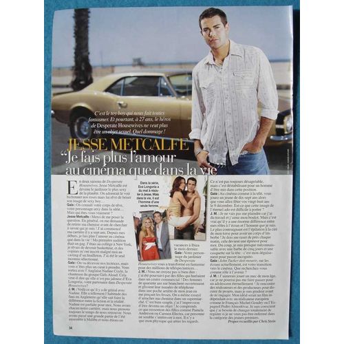 Gala N°700, Coupure De Presse: Jesse Metcalfe, Desperate Housewiwes
