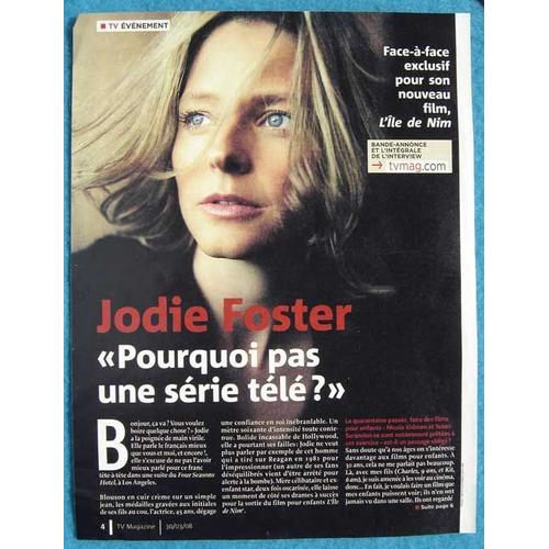 Tv Magazine N°2860, Coupure De Presse, Jodie Foster