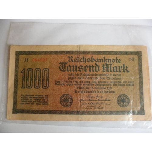 Allemagne 1000 Mark 1922