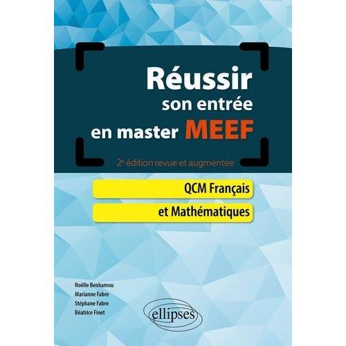 Réussir Son Entrée En Master Meef - Qcm Français Et Mathématiques