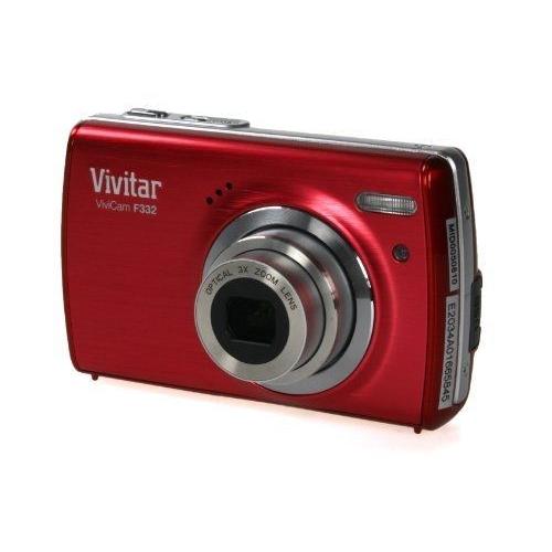 VIVITAR - F332 - KIT VIVICAM POUR APPAREIL PHOTO - ROUGE avec mini-trépied + housse + carte SD 4GB + lecteur de carte