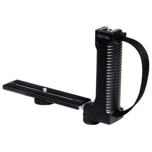 HAMA - VIDÉO - BARRETTE COUDÉE REPLIABLE 90° POIGNÉE & DRAGONNE POUR FLASH ET TORCHES 3X17.5 CM