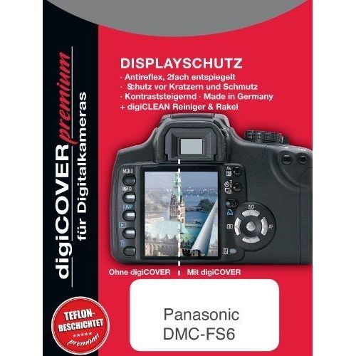 DIGICOVER - PROTECTION D'ÉCRAN PREMIUM POUR PANASONIC DMC-FS6