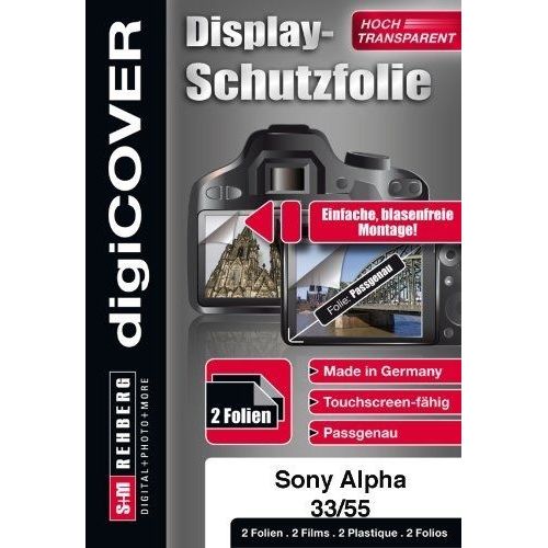 DIGICOVER - B2598 - PROTECTION D'ÉCRAN POUR SONY ALPHA 33/55