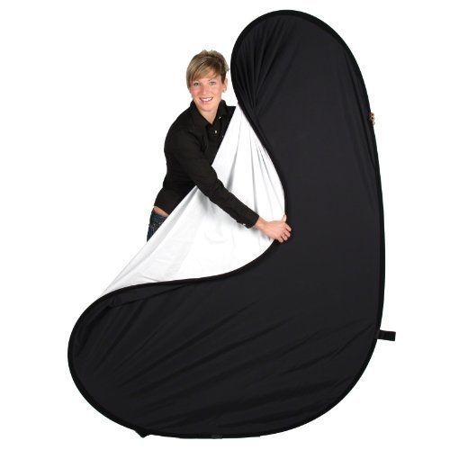 WALIMEX - FOND PLIANT 2 EN 1 - 145X200 CM - NOIR/BLANC