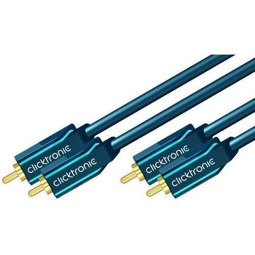 CLICKTRONIC - 10070377 - CORDON DOUBLE RCA AUDIO - M/M - 1 M