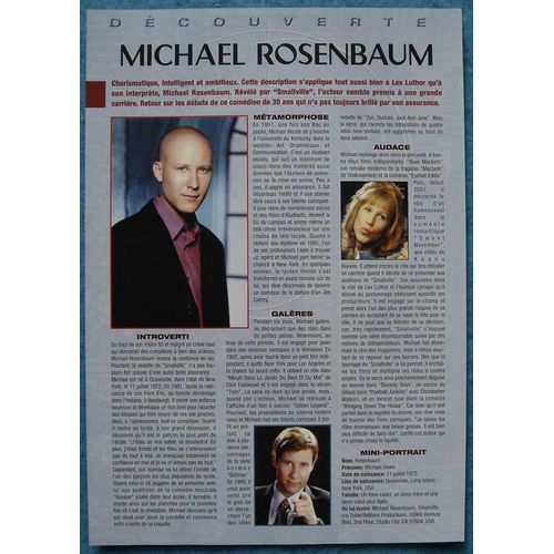 One De 2002, Coupure De Presse, Machael Rosenbaum, Smallville