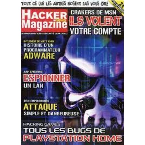 Hacker-News Magazine 26 - Tous Les Bugs De Playstation Home - Crack De Msn - Dsn Poison - Matt Knox