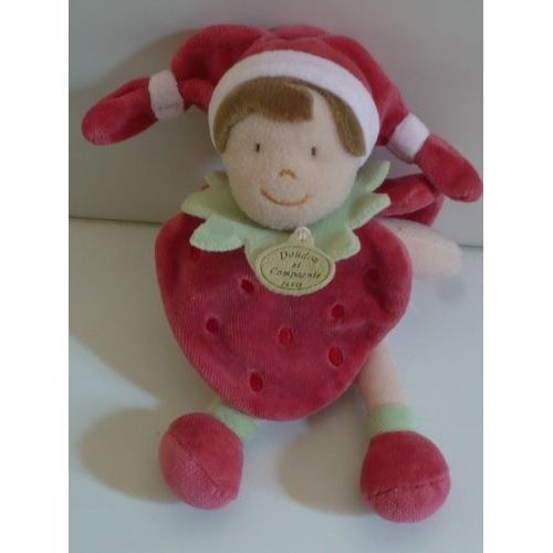 Doudou Poupée Fraise Doudou Et Compagnie  18 Cm