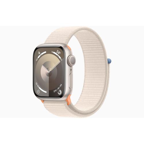 Apple Watch Serie 9 Gps 45 Mm - Aluminium Lumière Stellaire - Boucle Sport Lumière Stellaire