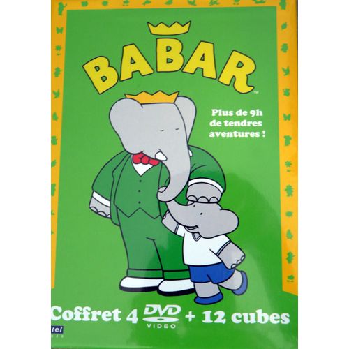 Coffret Babar 4 Dvd + 12 Cubes En Carton - Dvd